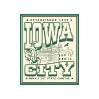 Iowa City Max Collegiate Die-Cut Sticker
