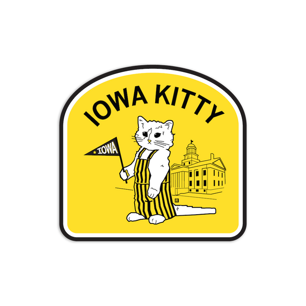 Iowa Kitty Die-Cut Sticker