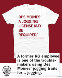 Des Moines: Jogging License