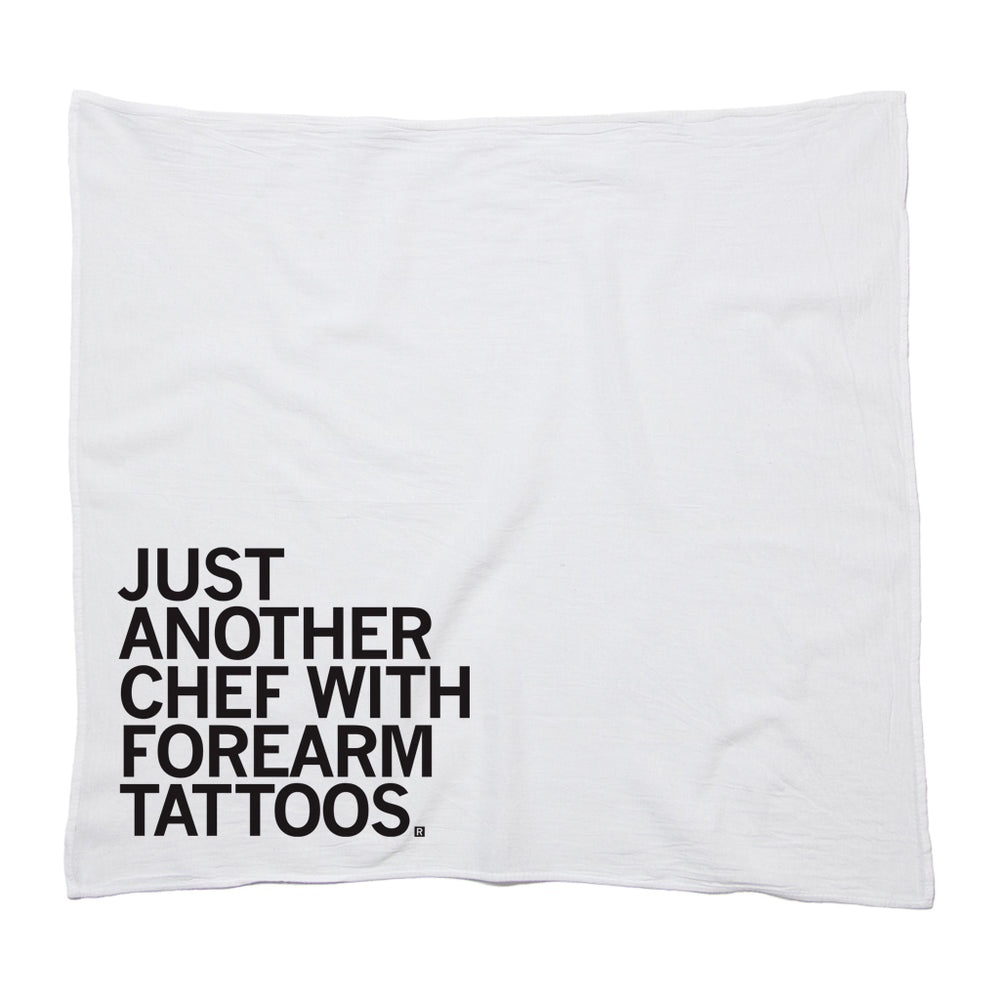 Just Another Chef With Forearm Tattoos Kitchen Towel