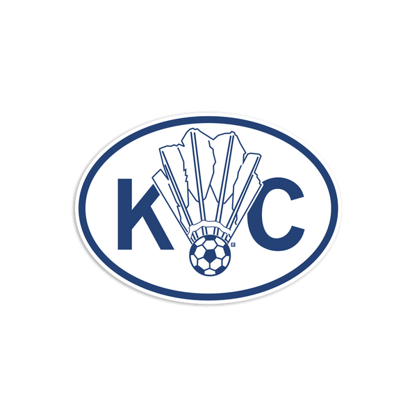 KC Soccer Shuttlecock Die-Cut Sticker