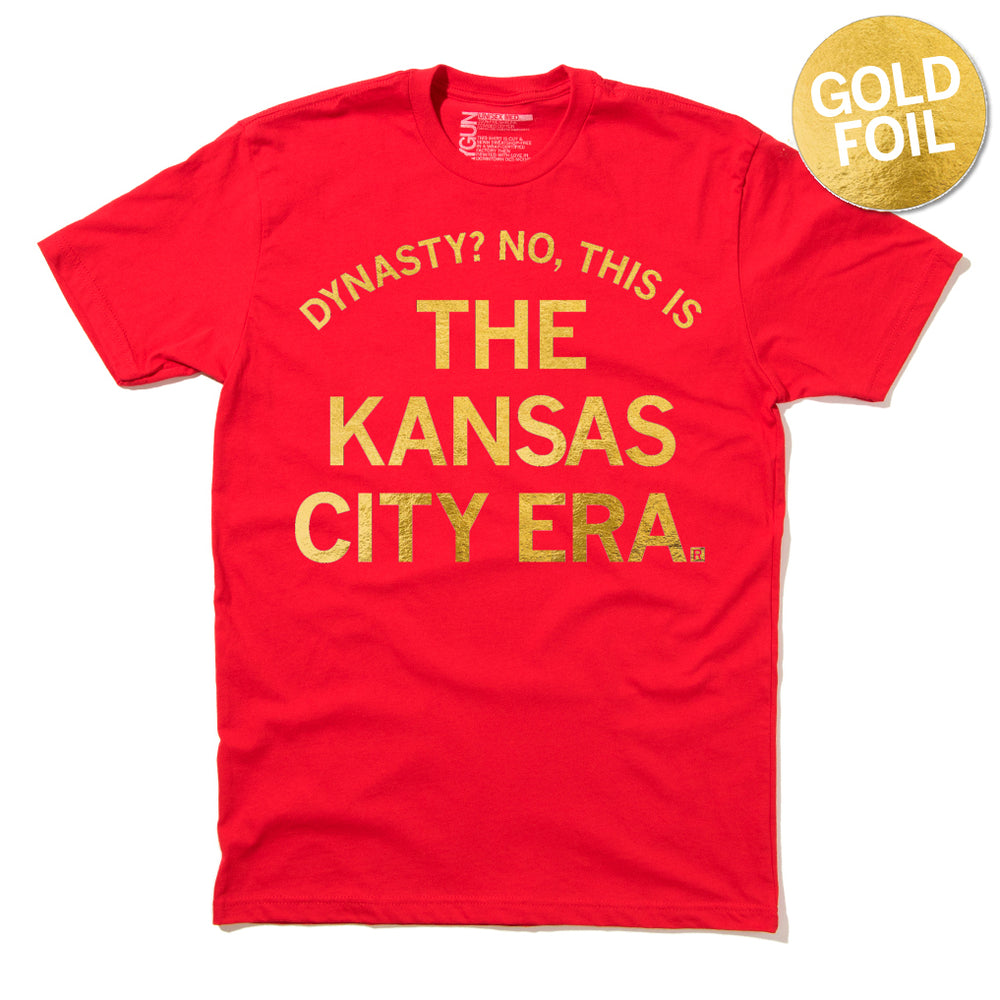 Chiefs The Kansas City Era Gold Foil Football Shirt