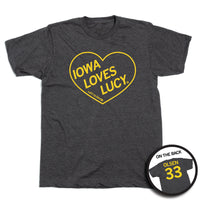 Iowa Loves Lucy Charcoal