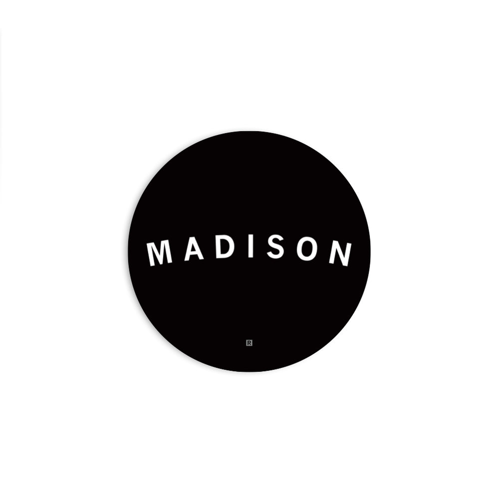 Madison Curved Logo Die-Cut Sticker