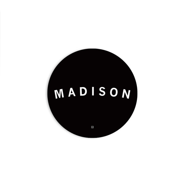 Madison Curved Logo Die-Cut Sticker