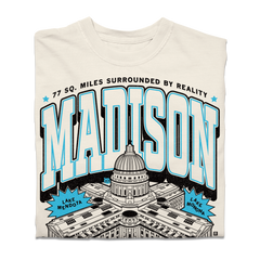 "MADISONBLUE×PARQS Special TEE" MK Core Relaxed T Shirt Dazzling Blue – Madison Kohl