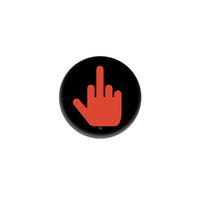 Middle Finger 1" Button