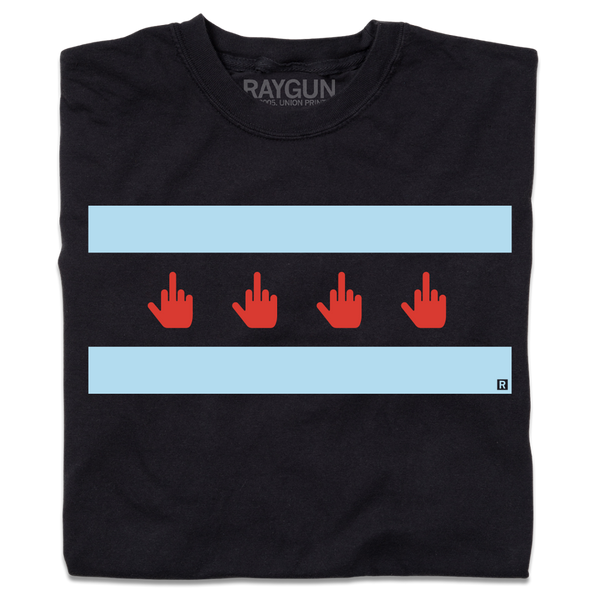 Middle Finger Chicago Flag