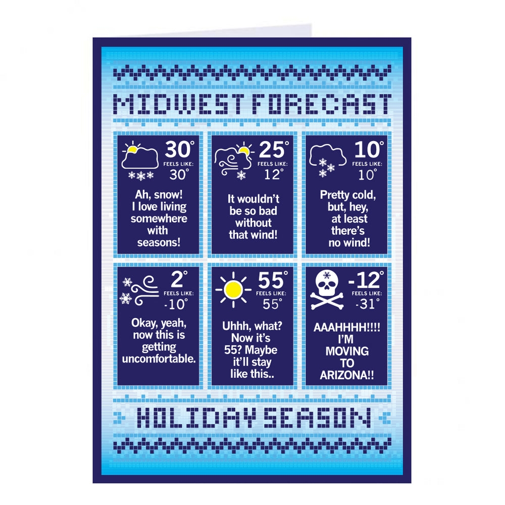 Midwest Holiday Forecast Greeting Card