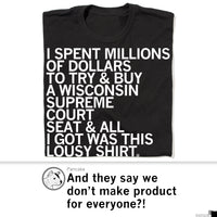 Wisconsin Supreme Court Seat Shirt