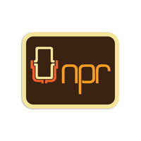NPR 70's Mic Logo Die-Cut Sticker