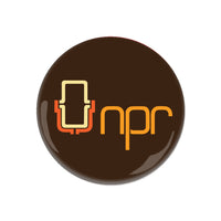 NPR 70's Mic Logo Button