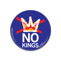 No Kings Logo Blue Button