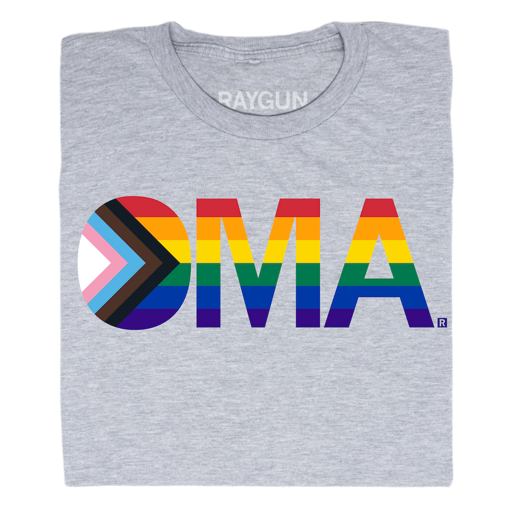 OMA Text Progress Pride Flag