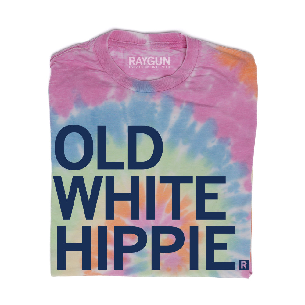 Old White Hippie Tie Dye