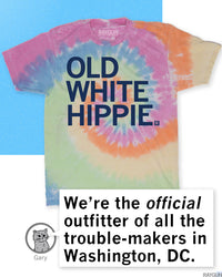 Old White Hippie Tie Dye