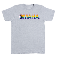 Omaha Text Progress Pride Flag