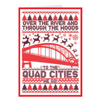 Quad Cities: Over The River Greeting Card
