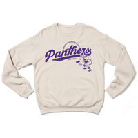 Panthers Script Logo Crew Sweatshirt