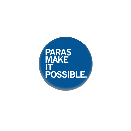 A blue RAYGUN button with the white text PARAS MAKE IT POSSIBLE.