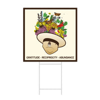 Park Ranger Hat Graphic Yard Sign