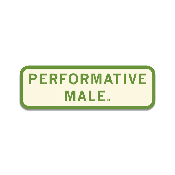 Performative Male Die-Cut Sticker – RAYGUN