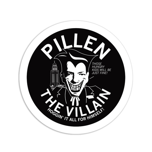 Pillen The Villain Circle Sticker