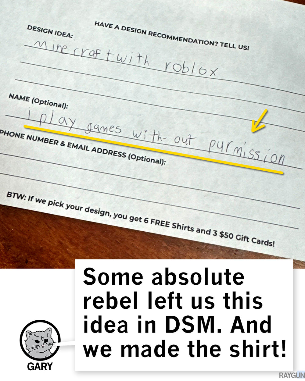 I Play Games Without Permission Kids