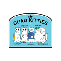 Quad Kitties Die-Cut Sticker