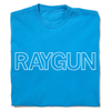 RAYGUN Text Logo Outline Heavyweight Blue