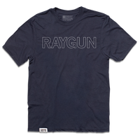 RAYGUN Text Logo Outline Navy Union Made