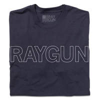 RAYGUN Text Logo Outline Navy Union Made