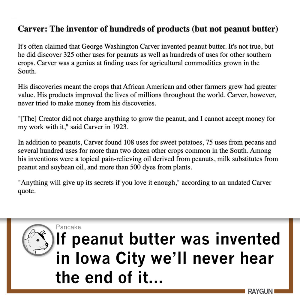 Peanut Butter: Not Created In Ames