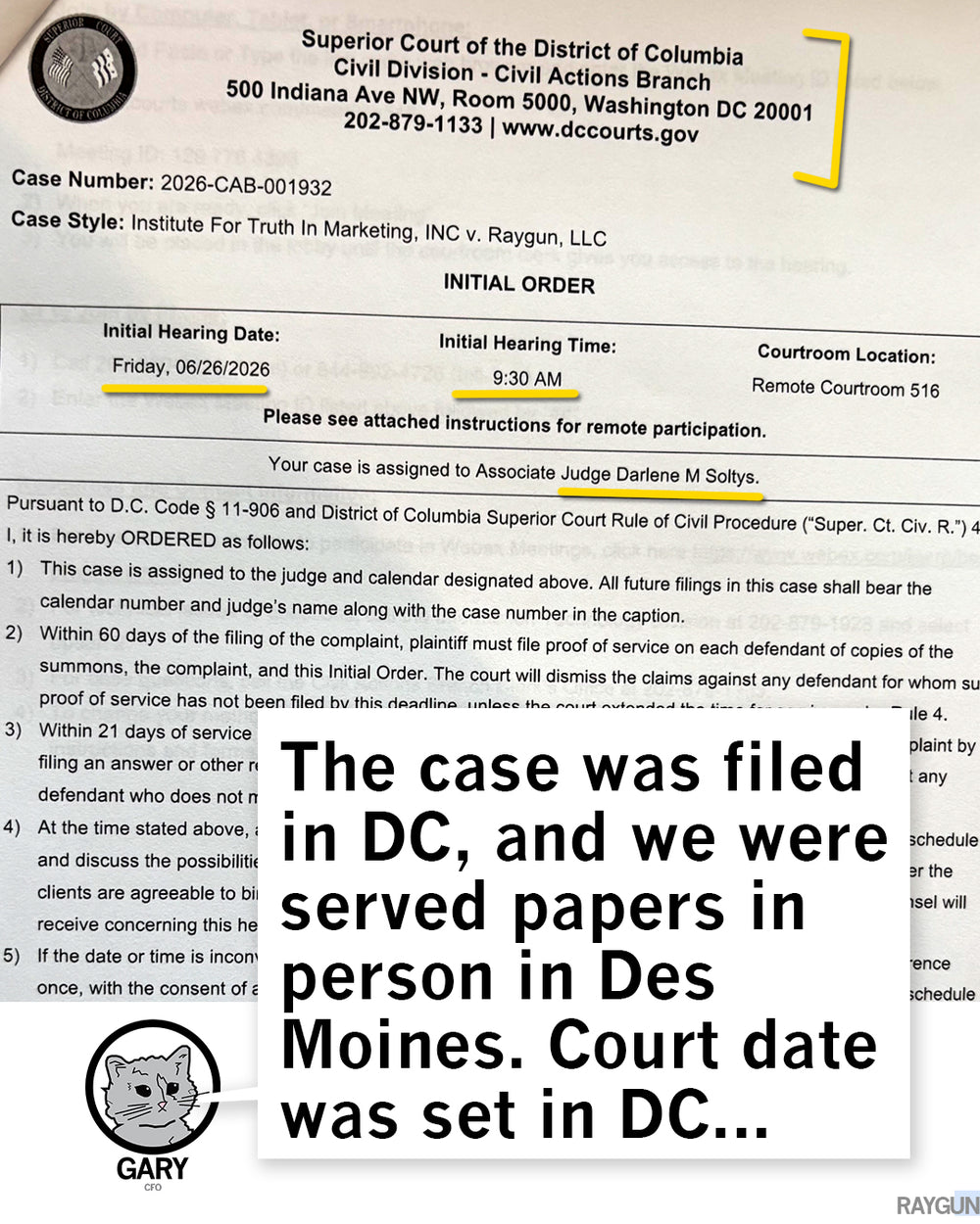 RAYGUN Has Been Sued