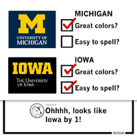 Iowa: Great Colors Easy To Spell Long Sleeve