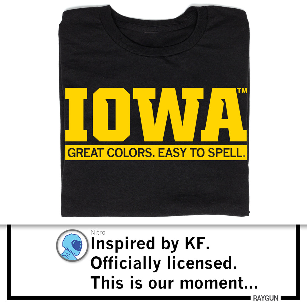 Iowa: Great Colors Easy To Spell Black