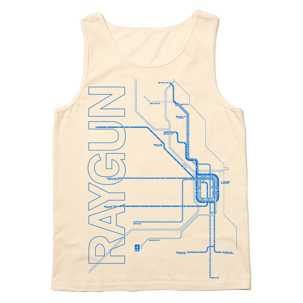 L Train Map Heavyweight Tank Top