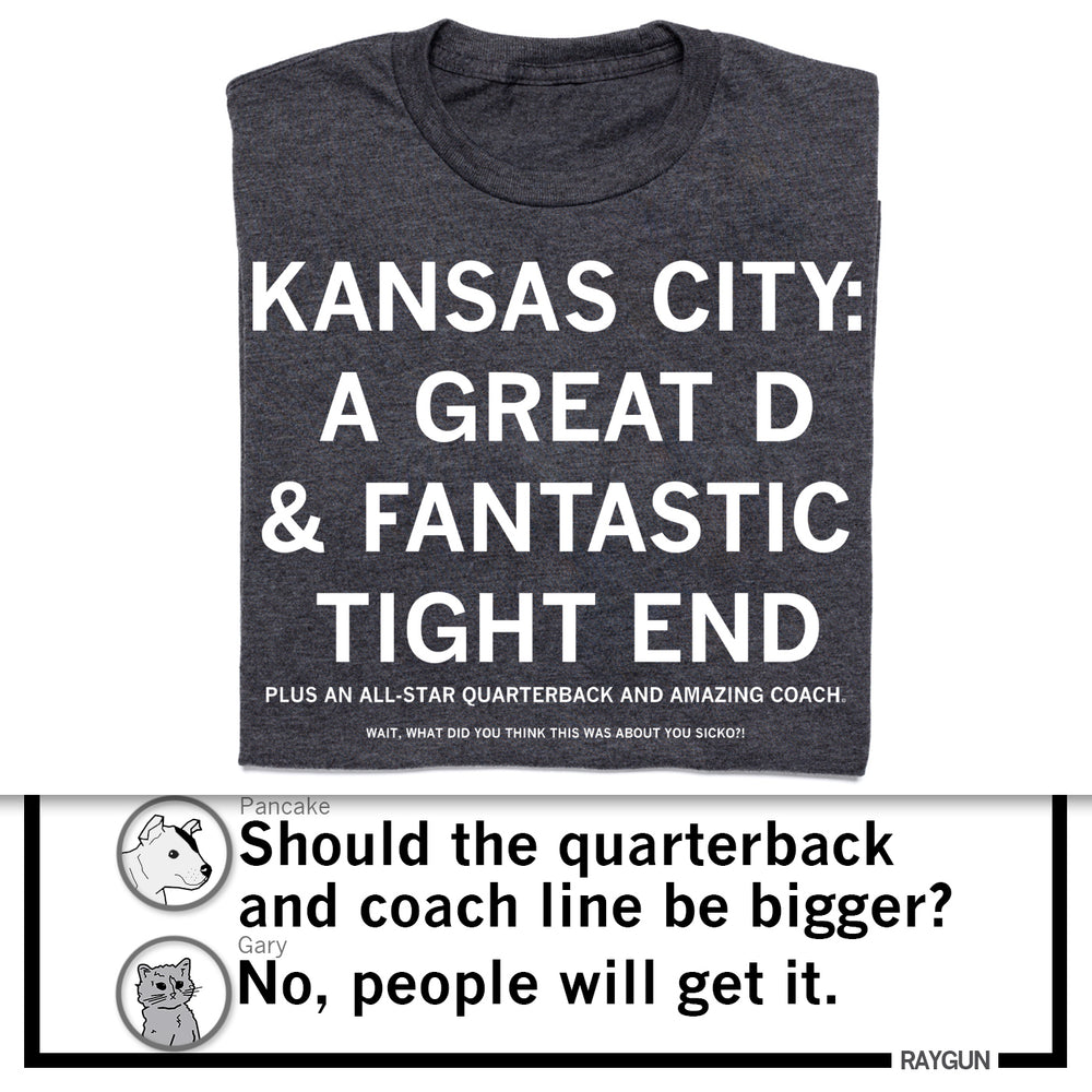 KC: Great D and Fantastic Tight End
