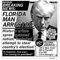 Florida Man Arrested: Trump Mug Shot Mug