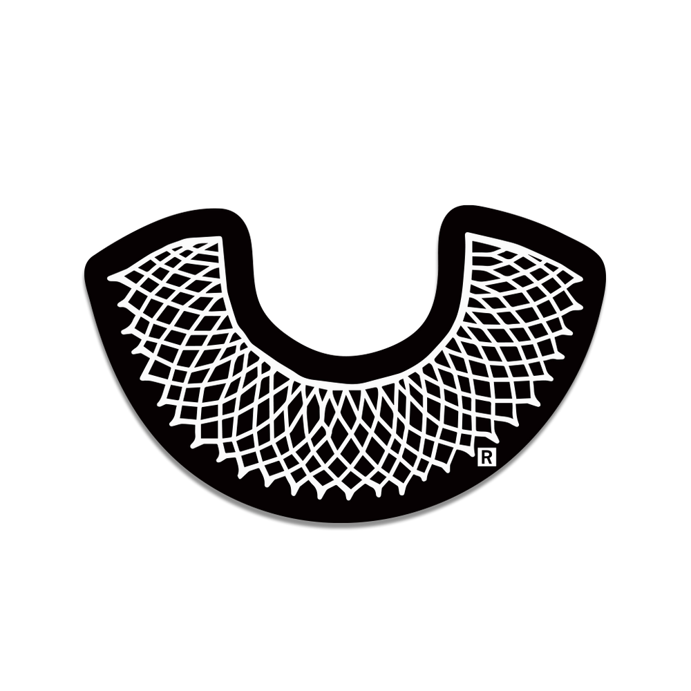 RBG Ruth Bader Ginsburg Dissent Collar Die-Cut Sticker