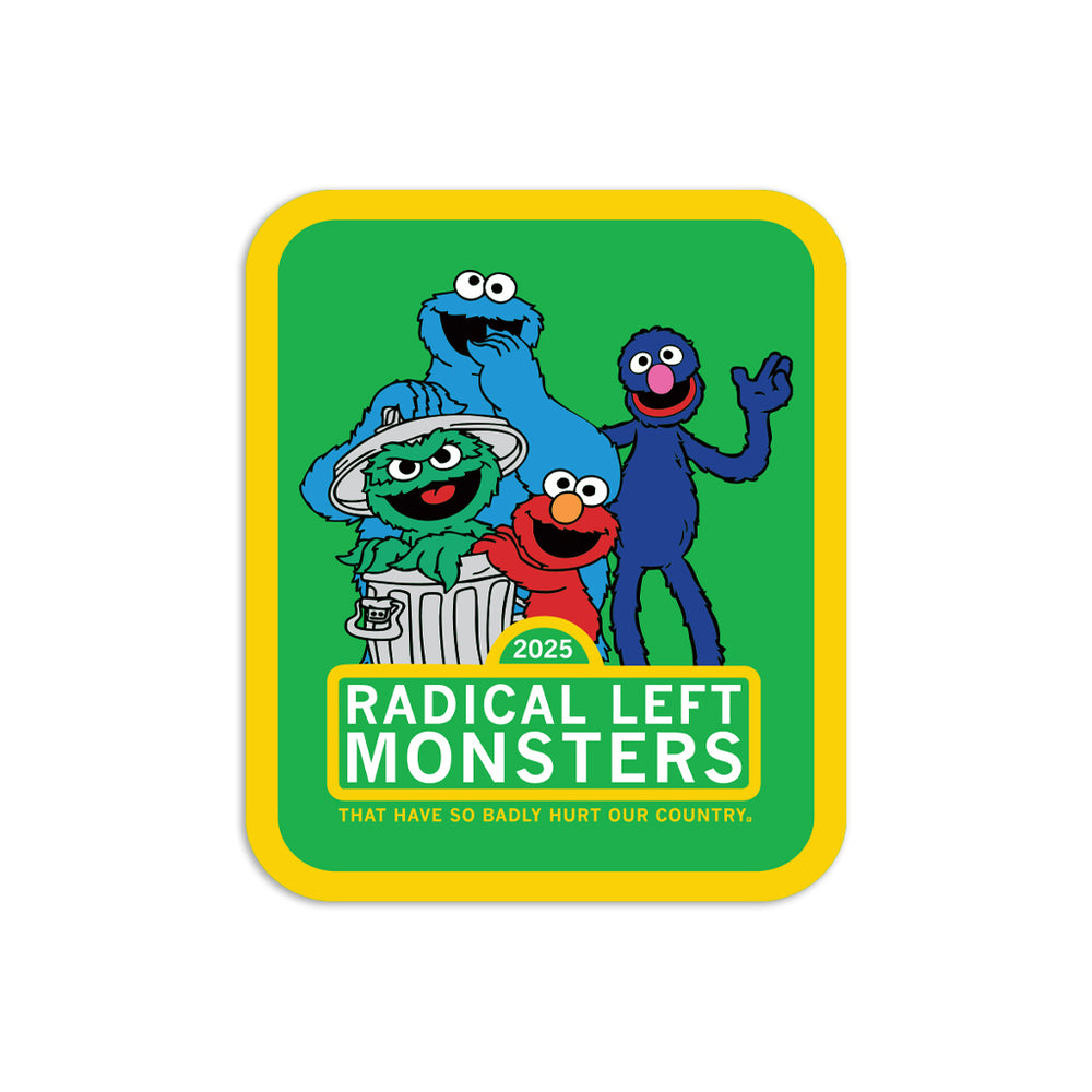 Radical Left Monster Die-Cut Sticker