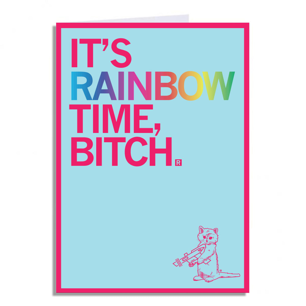 Rainbow Time Greeting Card