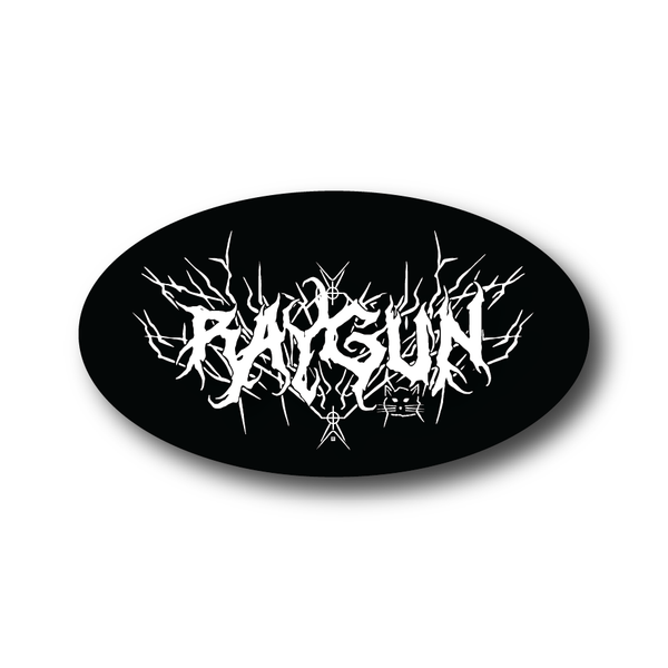 RAYGUN Metal Logo Die-Cut Sticker