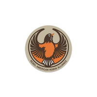 Rebel American Robin Alliance Circle Sticker