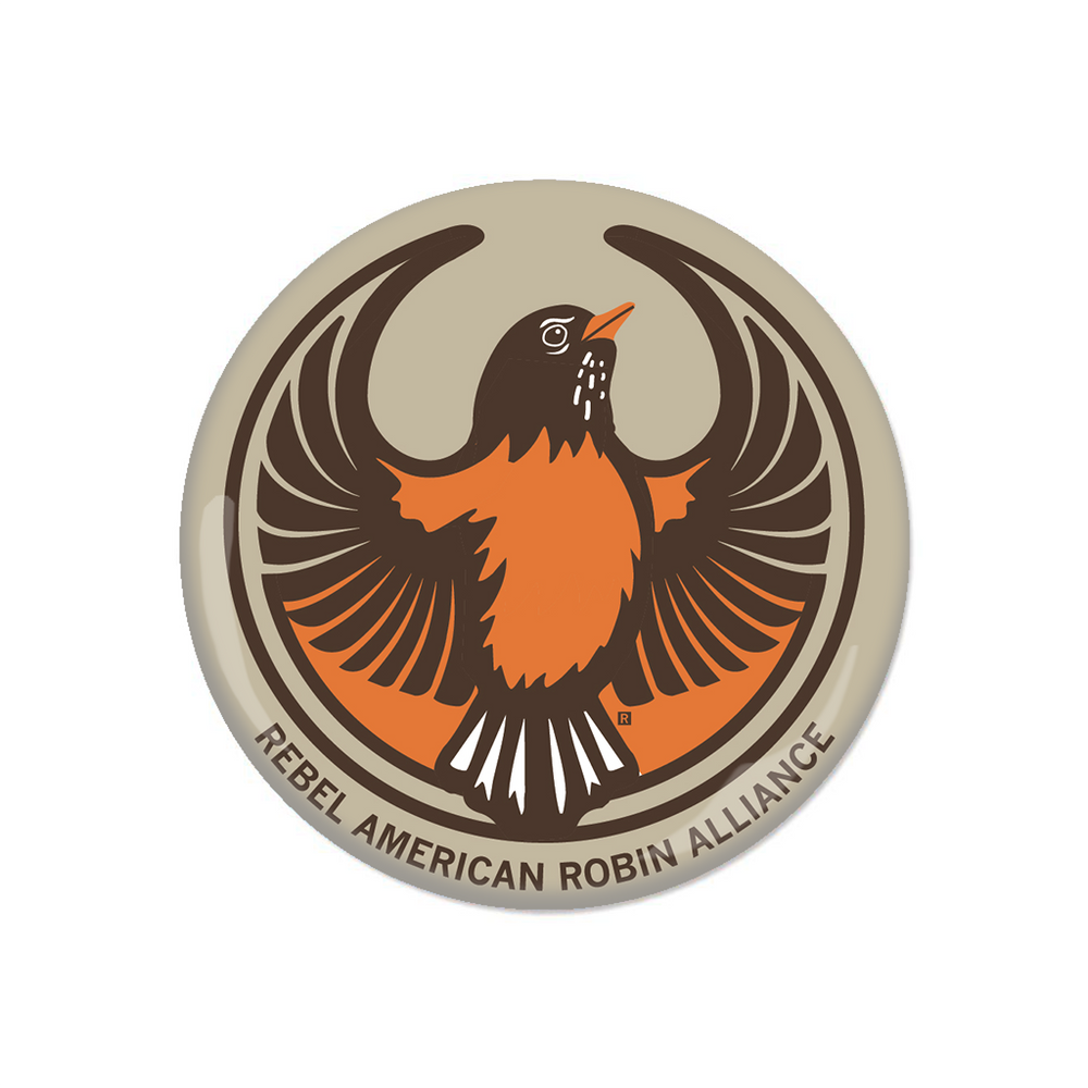 Rebel American Robin Alliance Button