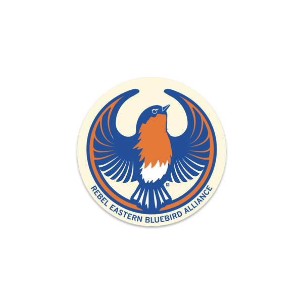 Rebel Eastern Bluebird Alliance Circle Sticker