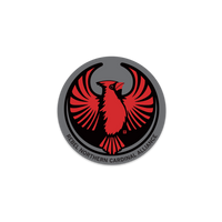 Rebel Northern Cardinal Alliance Circle Sticker