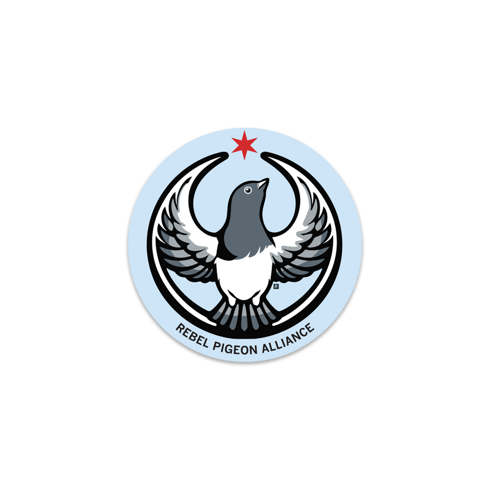 Rebel Pigeon Alliance Circle Sticker