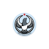 Rebel Pigeon Alliance Circle Sticker
