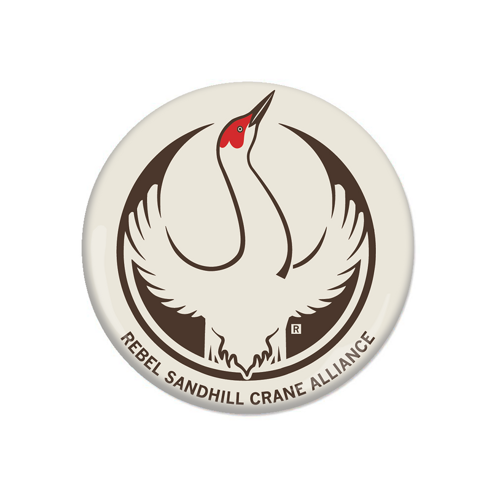 Rebel Sandhill Crane Alliance Button
